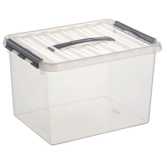 Sunware q-line opbergbox 22 l transparant