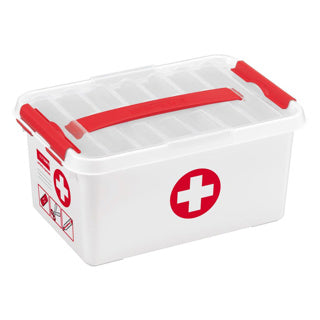 Sunware q-line ehbo doos met inzet 6l wit