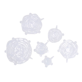 Alpina herbruikbare siliconen deksels 6 stuks diameter 6 9 11 14 16 20 cm