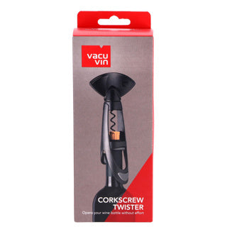 Vacu vin vacuvin kurkentrekker twister zwart
