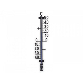 Thermometer 40 x 10 cm zwart