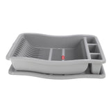 Curver afdruiprek op plateau 48x38x10.5 cm lichtgrijs