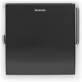 Brabantia toiletrolhouder renew met klep mat zwart