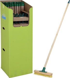 Schrobbezem 24 cm met steel