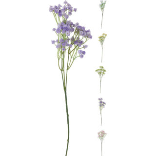 Decoratie tak bloemen 73cm 5 assorti