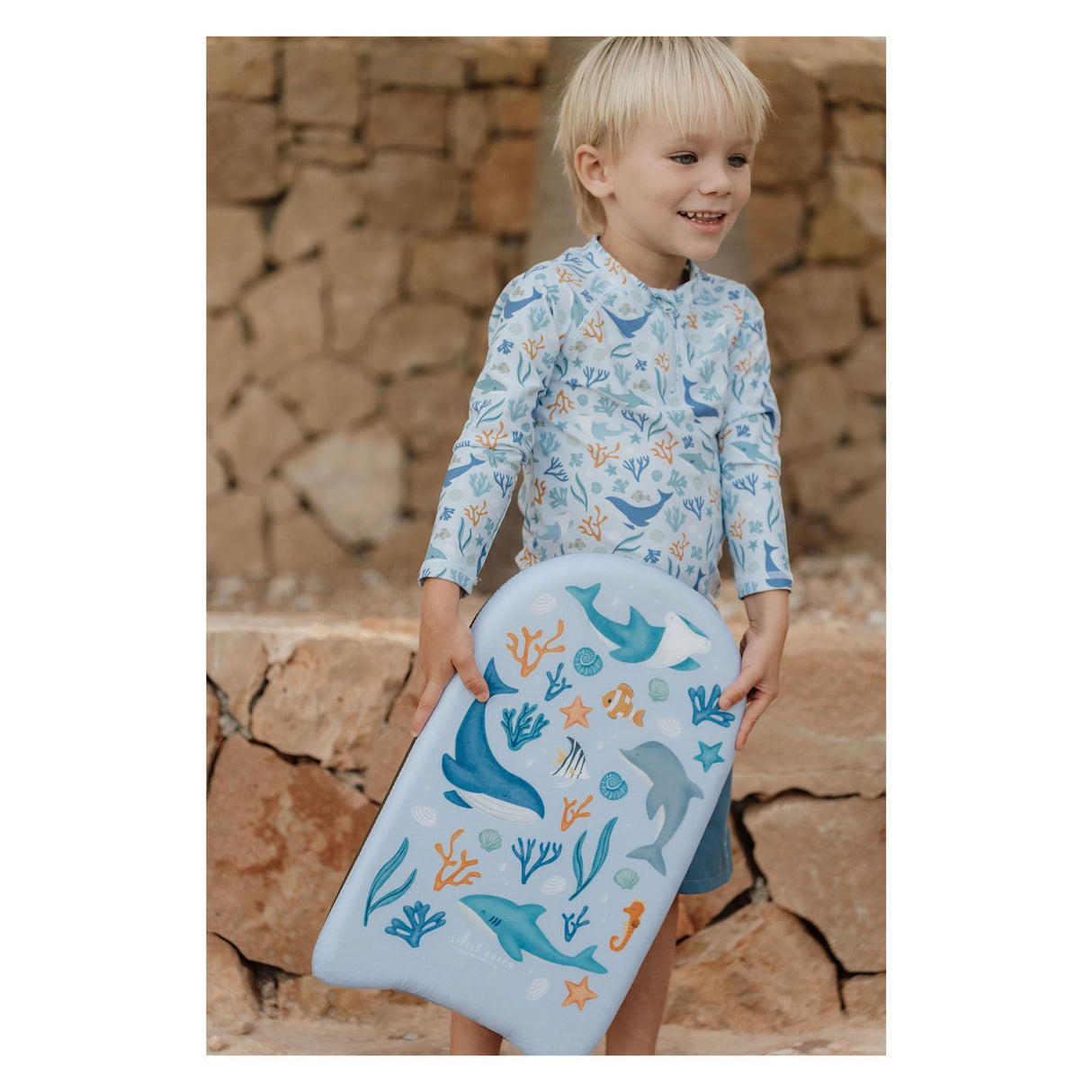 Little dutch ocean dreams kickboard blauw