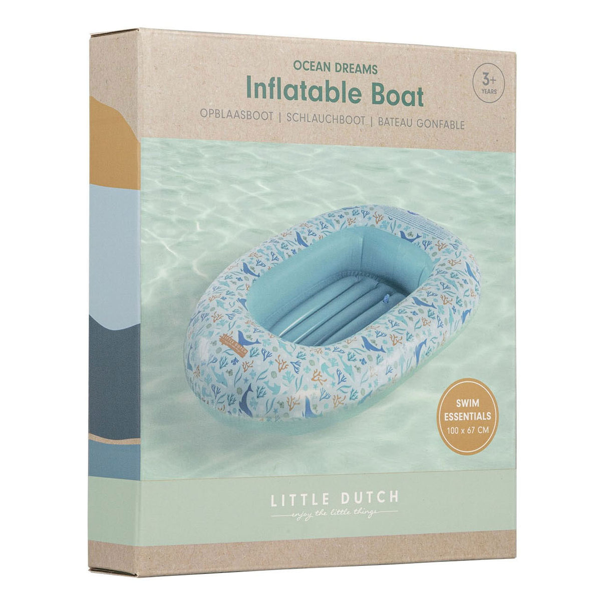 Little dutch ocean dreams boot blauw, 100x67cm
