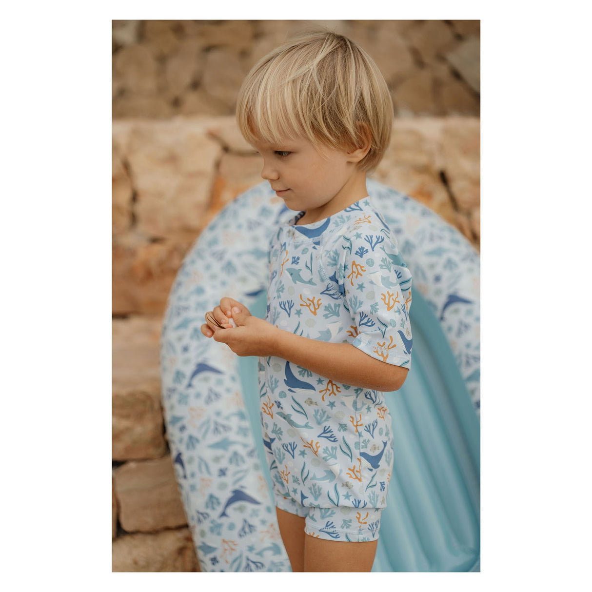 Little dutch ocean dreams boot blauw, 100x67cm