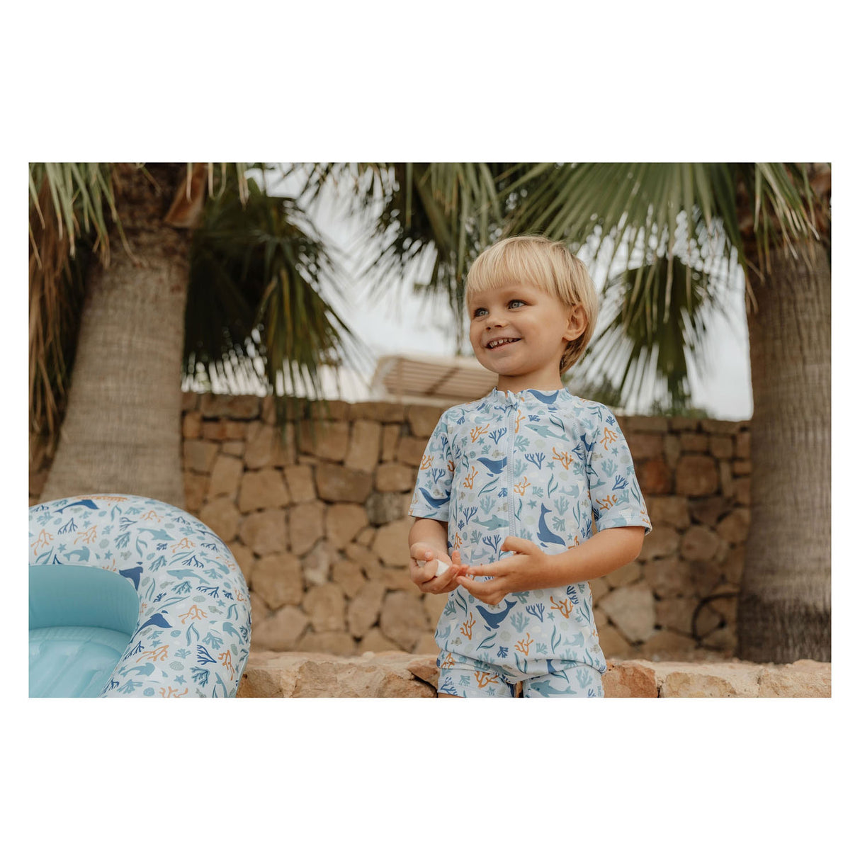 Little dutch ocean dreams boot blauw, 100x67cm
