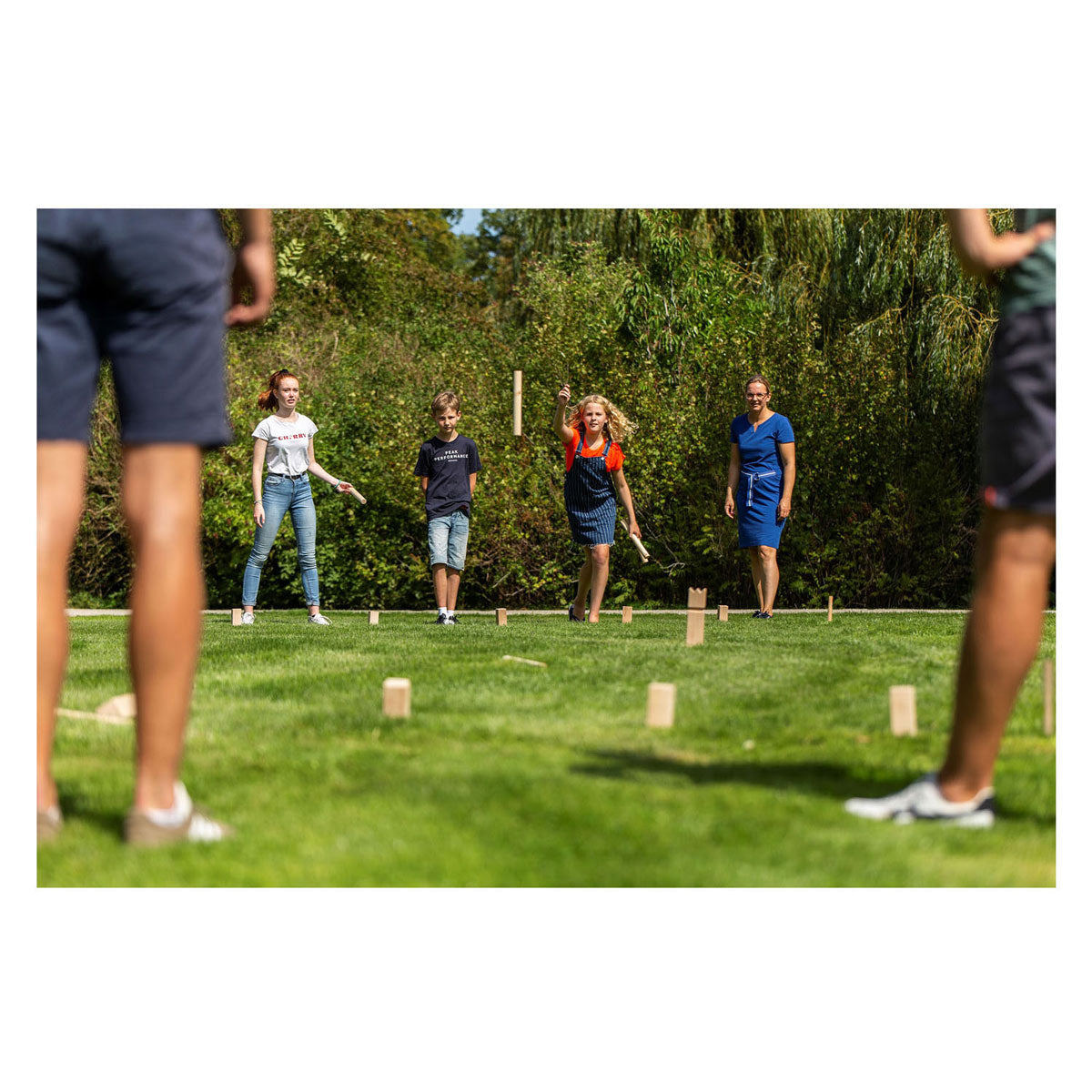 Outdoor play houten kubb game official