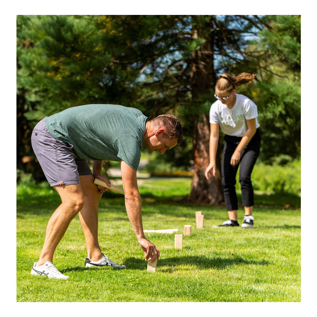 Outdoor play houten kubb game official