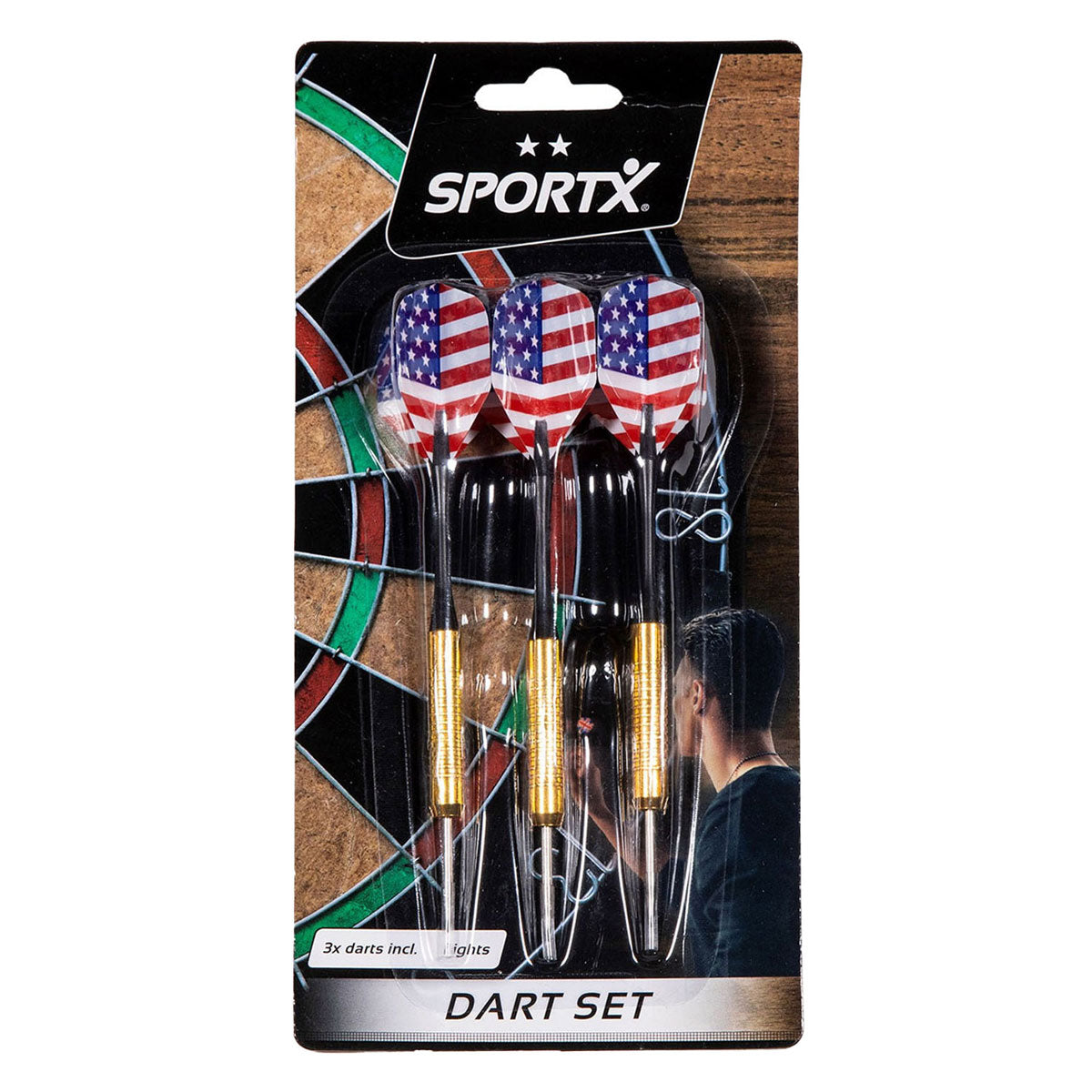Sportx dartset in blister