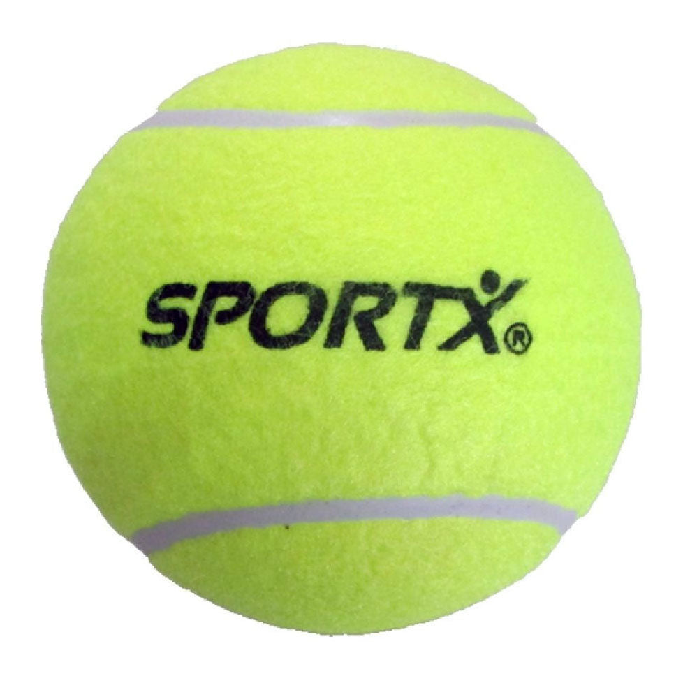 Sportx jumbo tennisbal l geel, 13cm