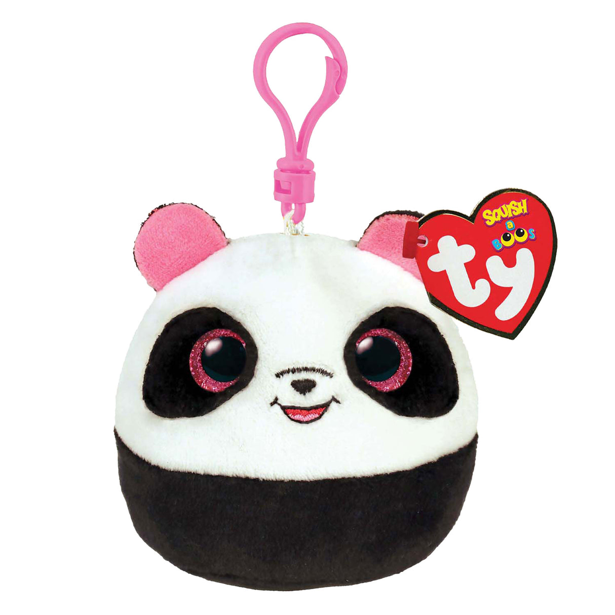 Ty Beanie Ty Squish a Boo Clip Bamboe Panda, 8cm