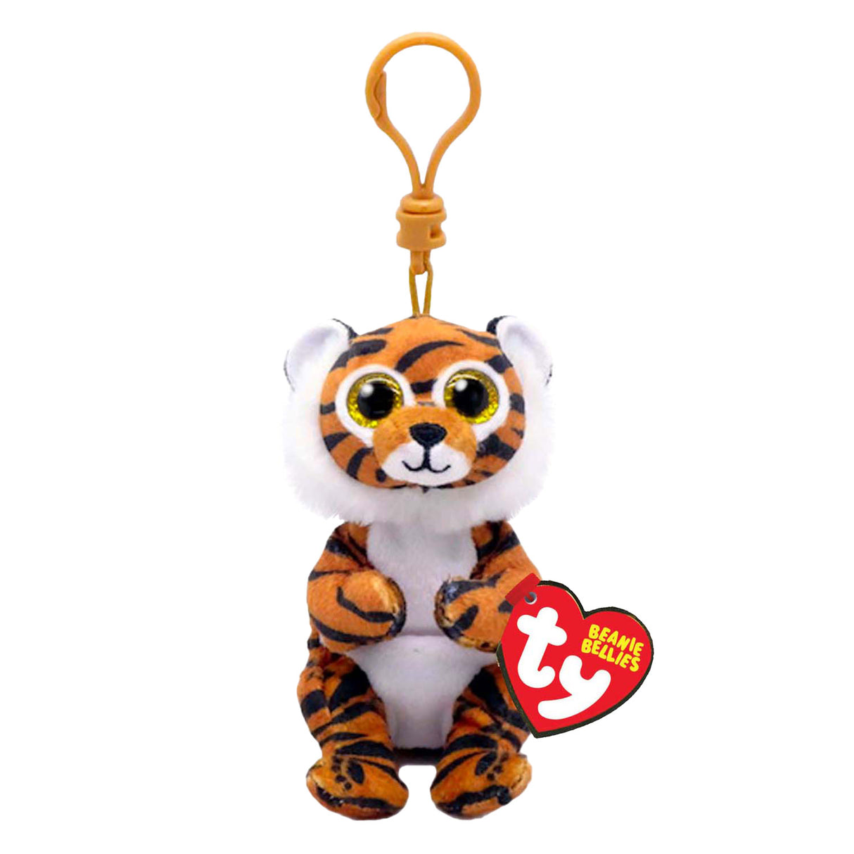 Ty beanie babies buikjes clip clawdia tijger, 10cm