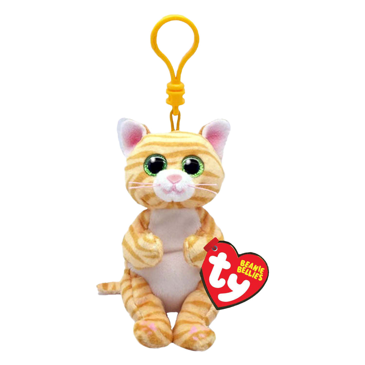 Ty beanie babies bellies clip mango cat, 10cm