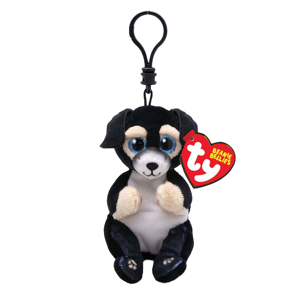 Ty beanie babies bellies clip ranger dog, 10cm