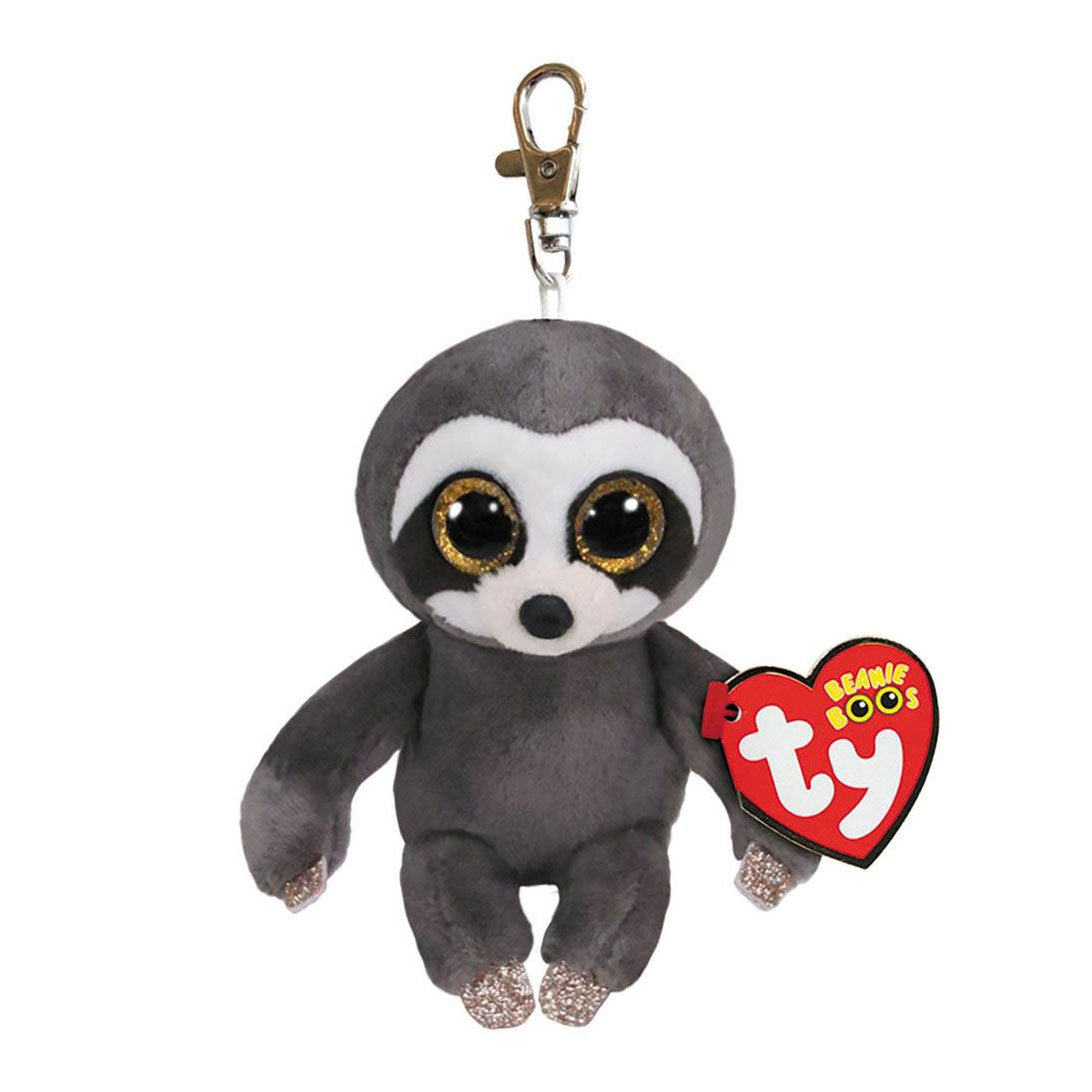 Ty beanie boo's clip dangler sloth, 7cm