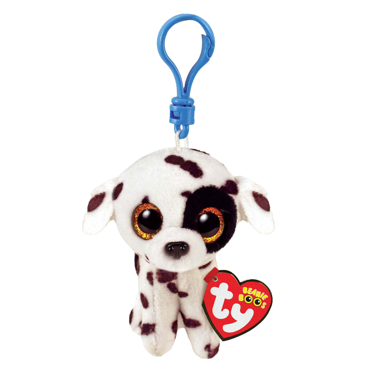 Ty beanie boo's clip luther dalmatian, 7cm