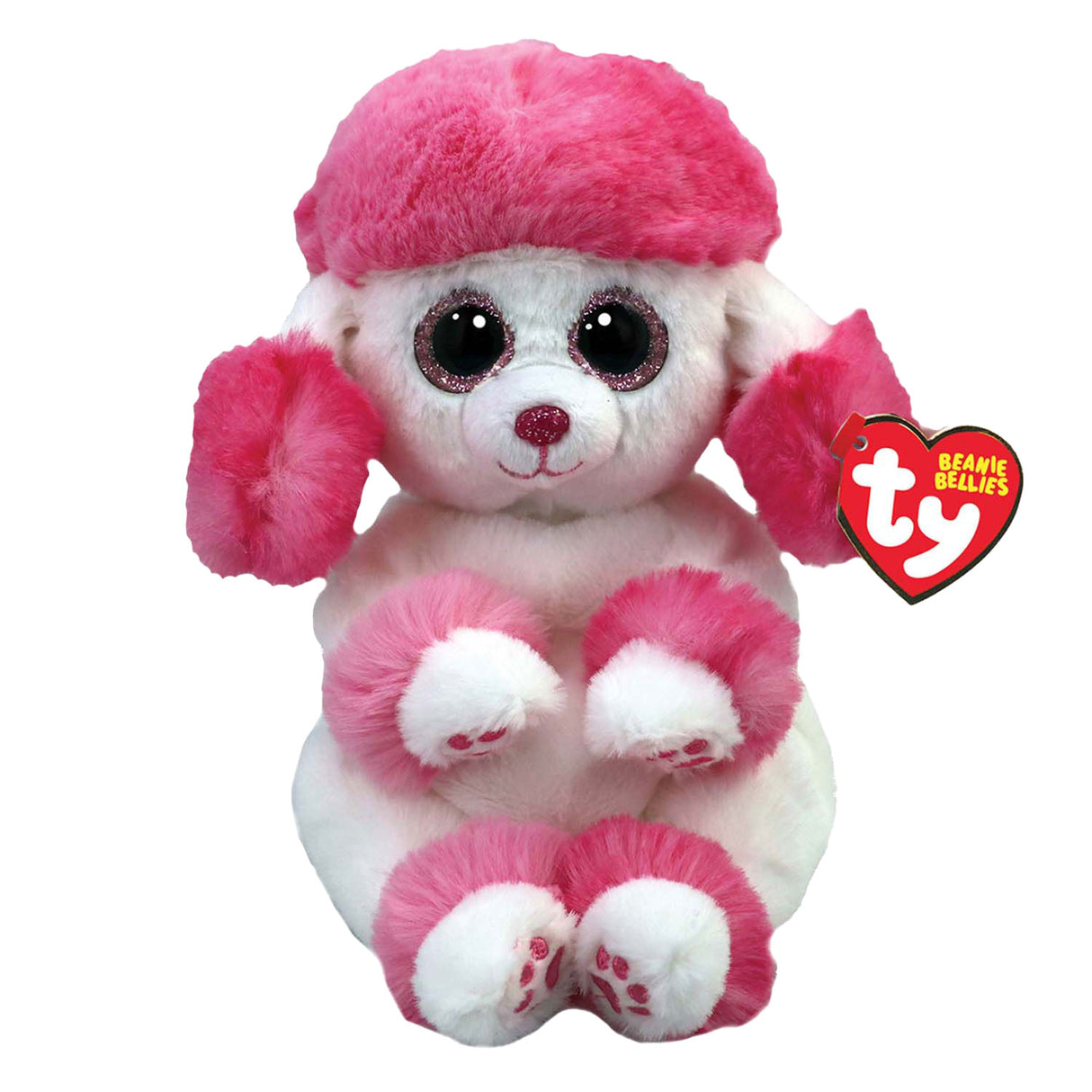 Ty beanie babies bellies heartly poodle, 15cm