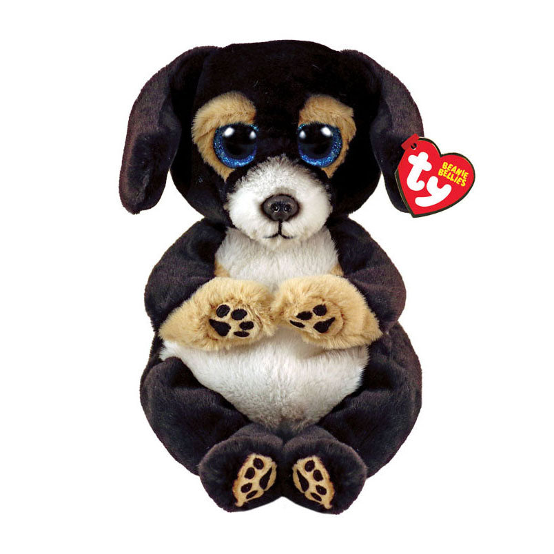 Ty Beanie Baby's Bellies Ranger Zwarte Hond, 15cm