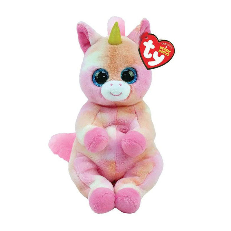 Ty beanie babies bellies skylar unicorn, 15cm