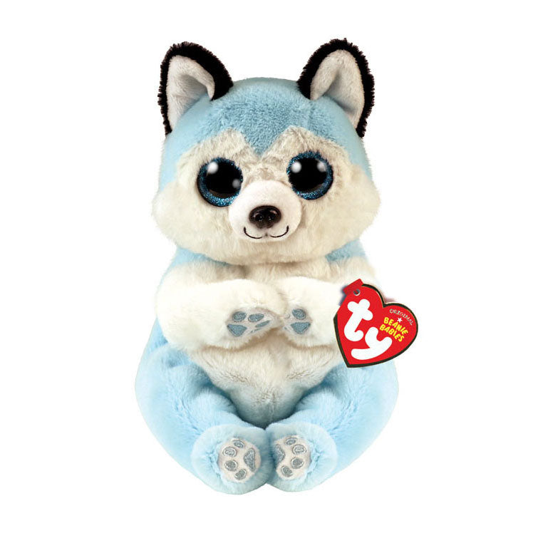 Ty beanie babies bellies thunder blue husky, 15cm