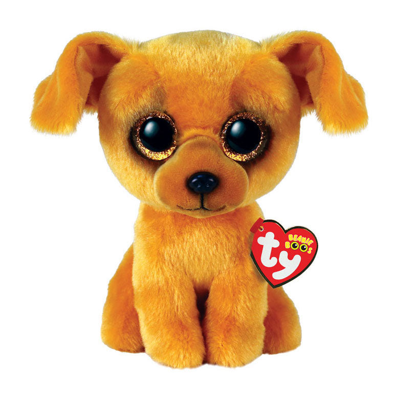 Ty beanie boo's zuzu lightbrown dog, 15cm