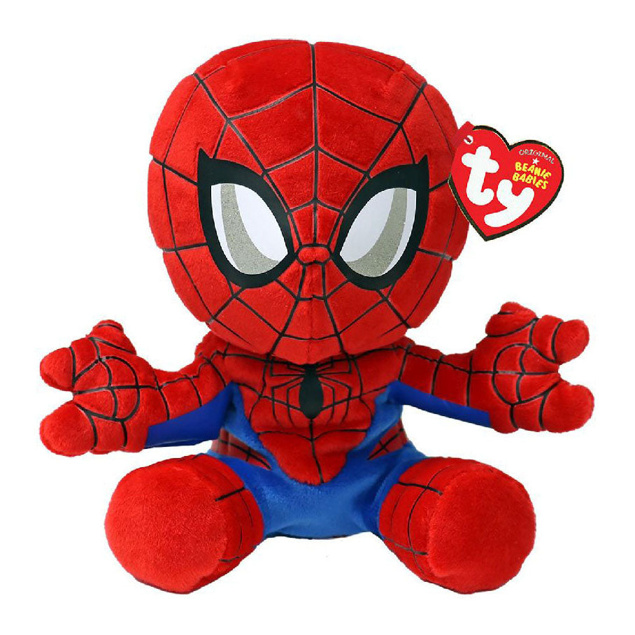 Ty beanie babies marvel spiderman soft, 15cm