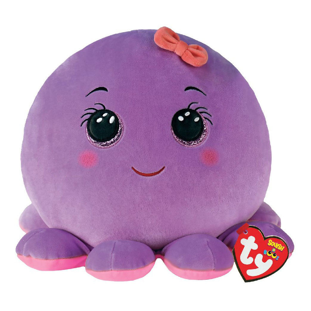 Ty beanie ty squish a boo octavia paarse octopus, 31cm