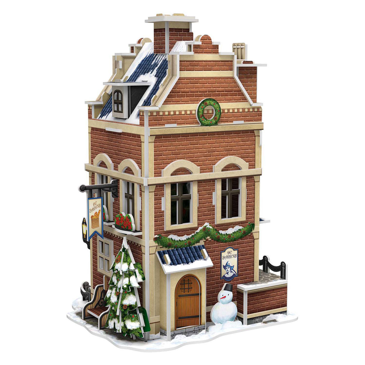 Cubic fun 3d puzzel hollanse bakkerij met led verlichting