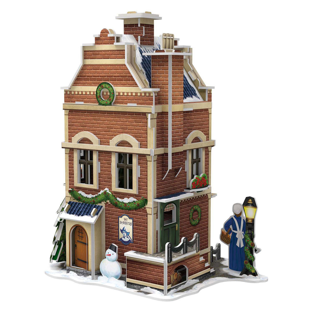 Cubic fun 3d puzzel hollanse bakkerij met led verlichting