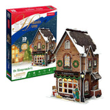 Cubic fun 3d puzzel klompenmakerij met led verlichting