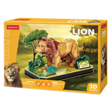 Cubic fun 3d puzzel leeuw