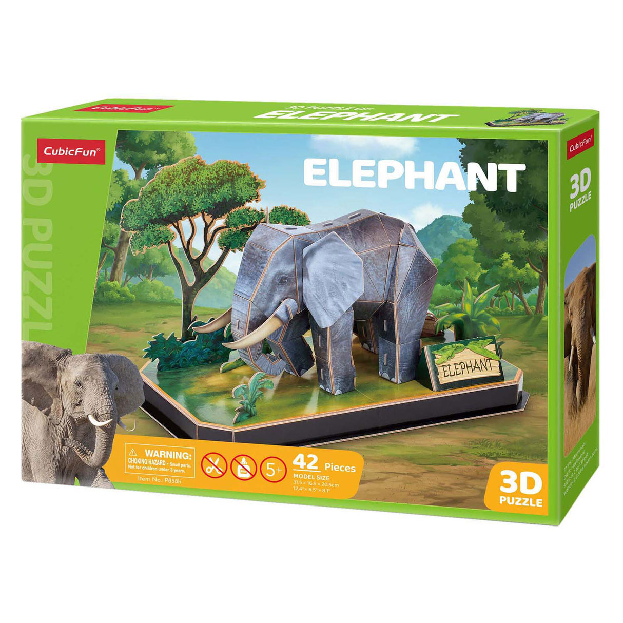 Cubic fun 3d puzzel olifant