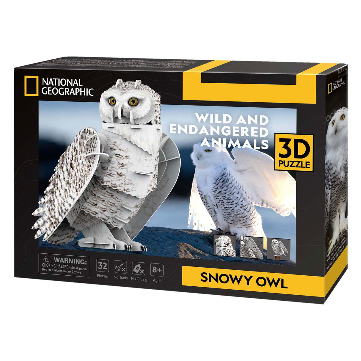 Cubic fun 3d puzzel national geographic sneeuw uil