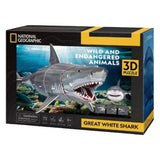 Cubic fun 3d puzzel national geographic witte haai