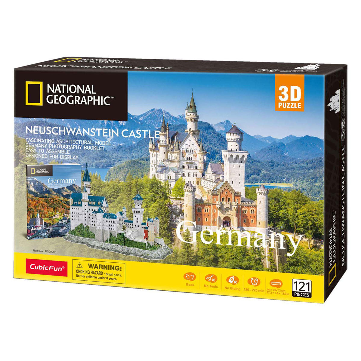 Cubic fun 3d puzzel national geographic neuschwanstein kasteel
