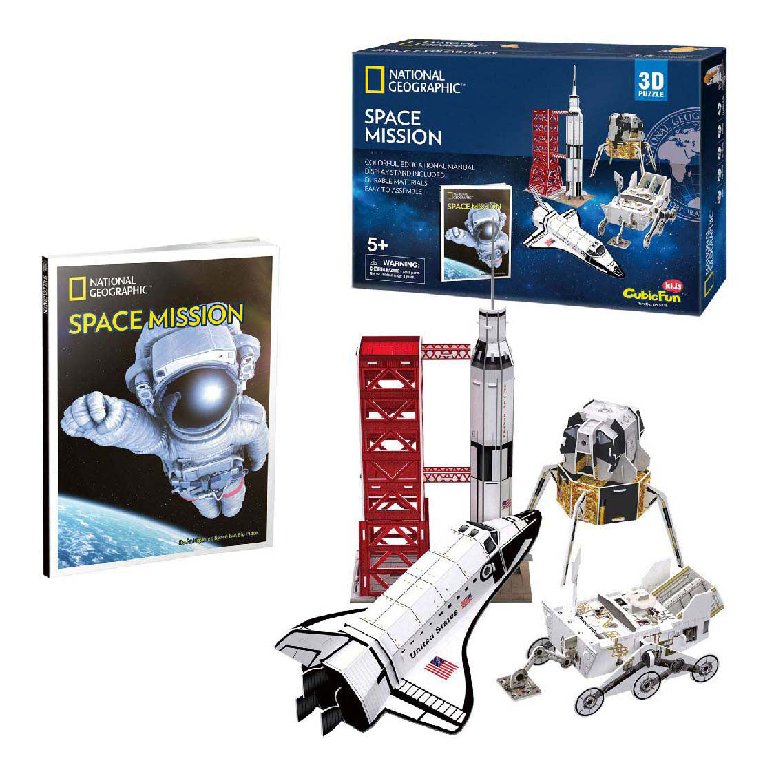 Cubic fun 3d puzzel national geographic ruimtemissie