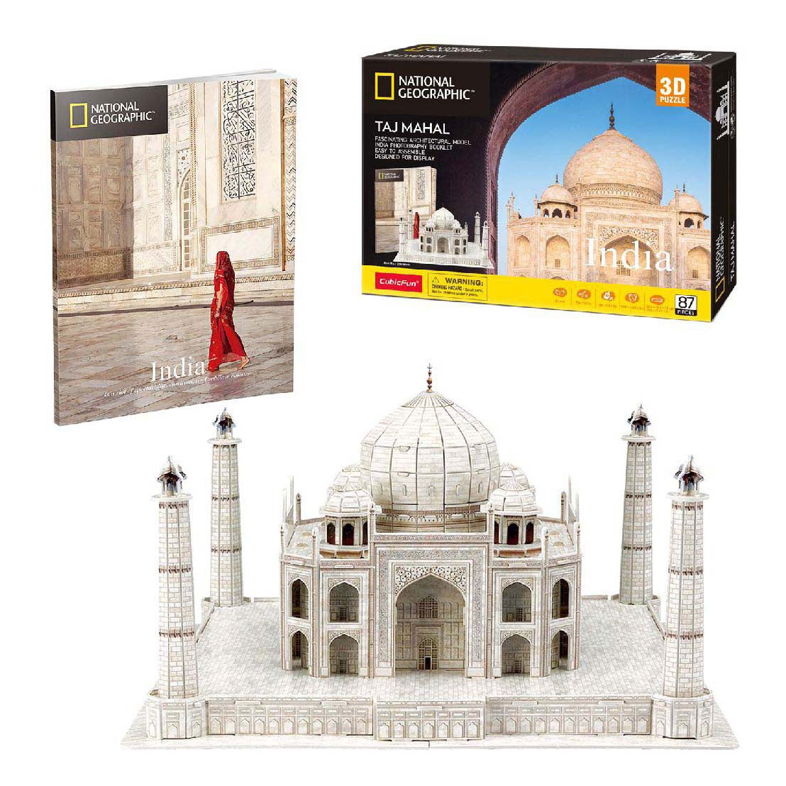 Cubic fun 3d puzzel national geographic taj mahal