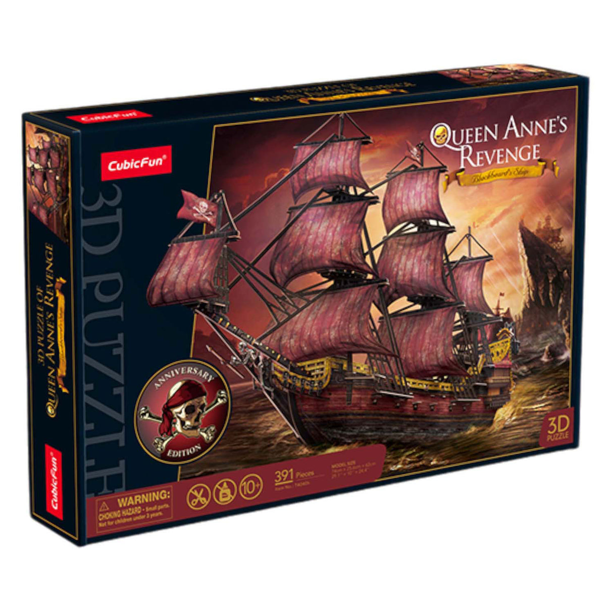 Cubic fun 3d puzzel queen anne revenge