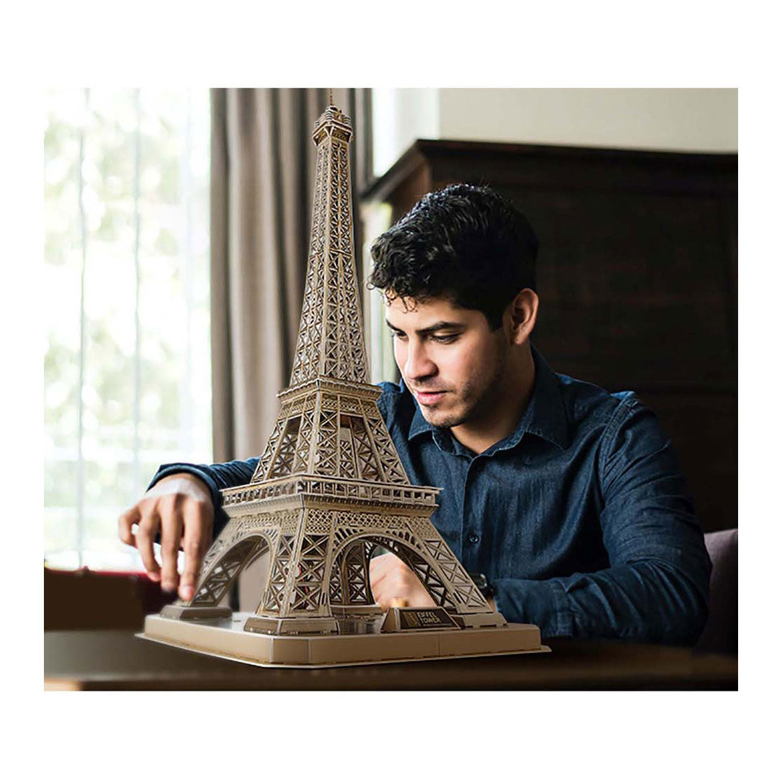 Cubic fun 3d puzzel eiffeltoren met led verlichting