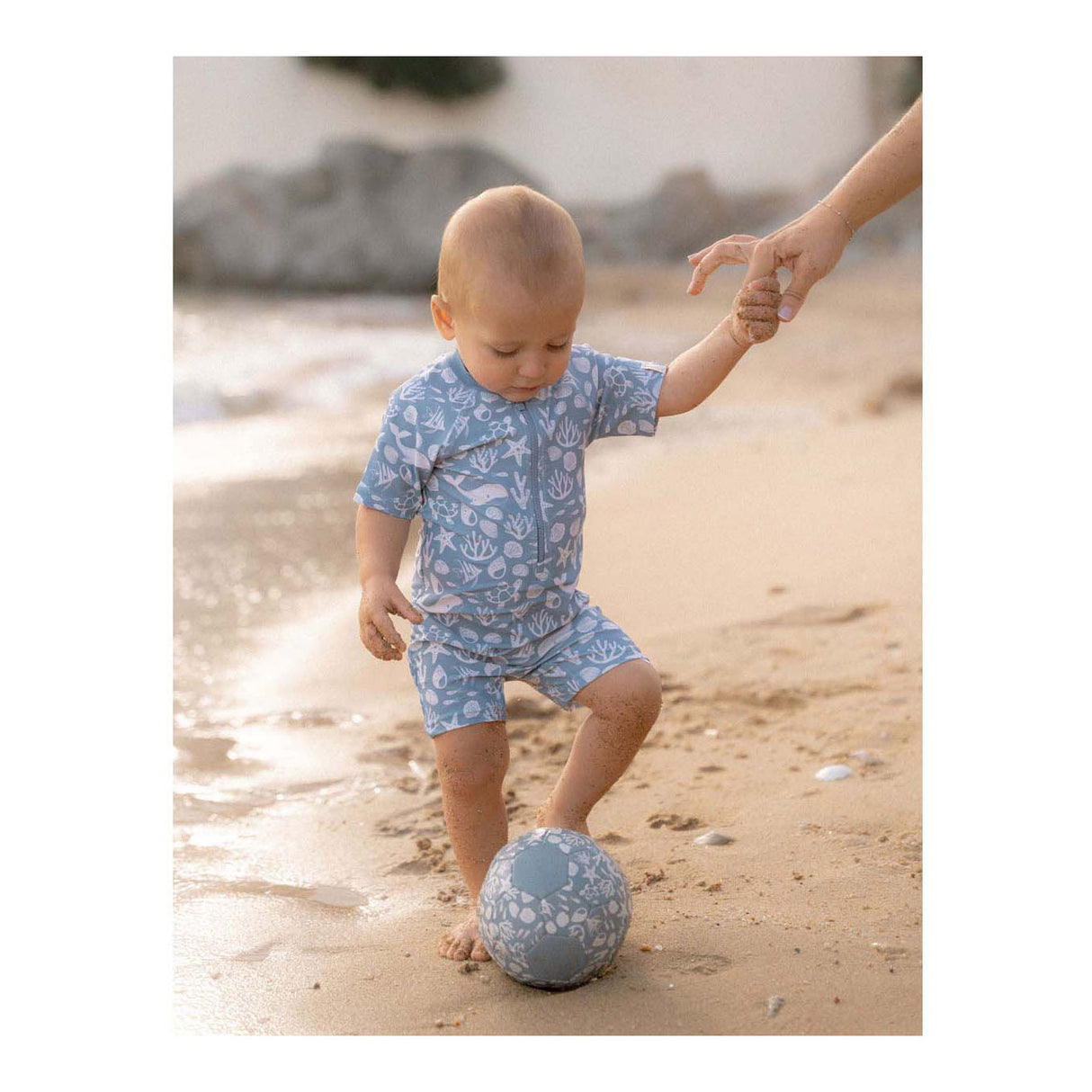 Little dutch mini bal blauw, 16cm