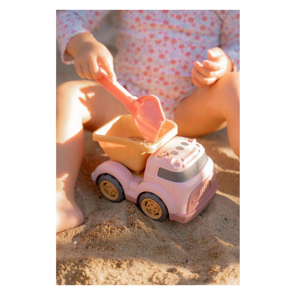 Little dutch kiepwagen roze, 17cm