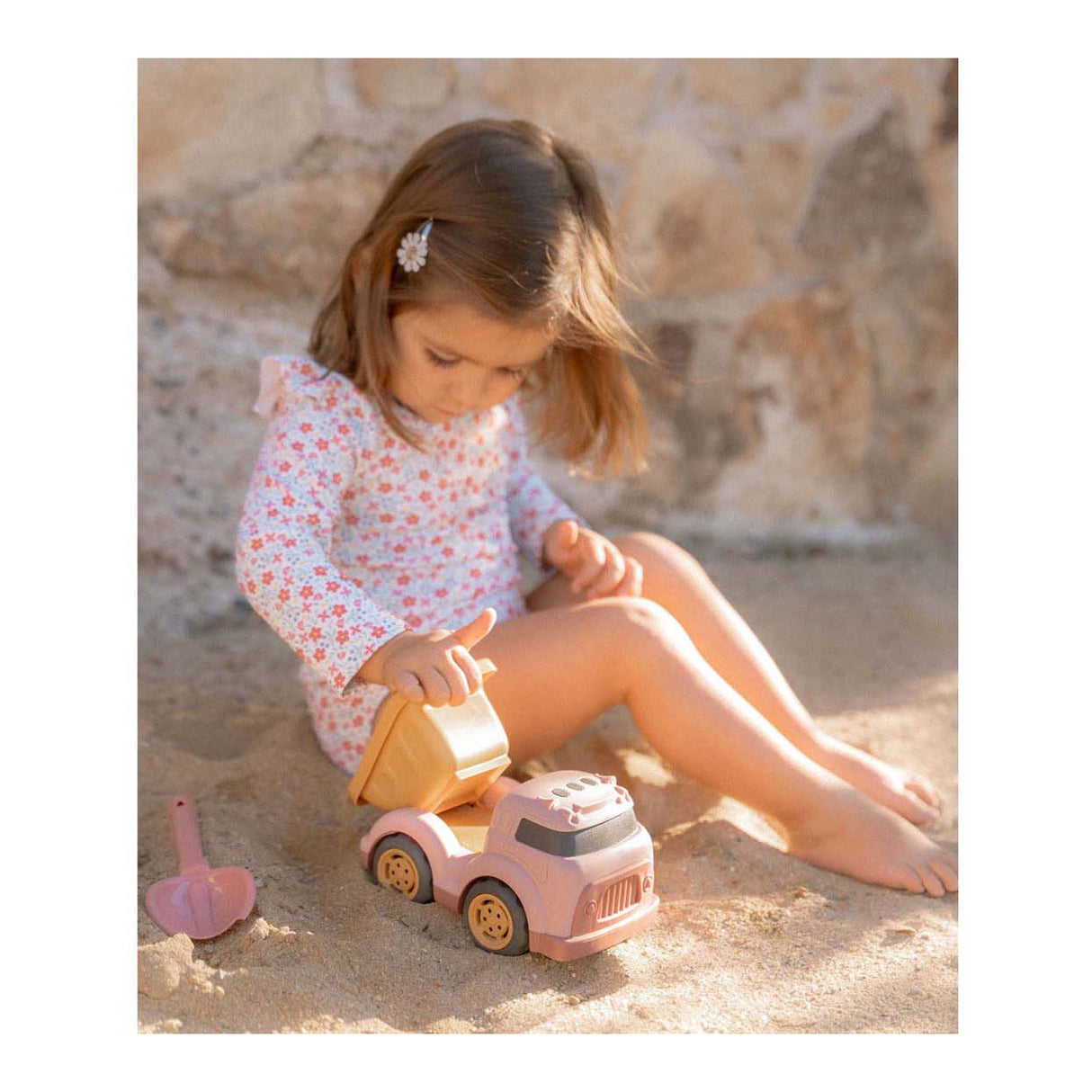Little dutch kiepwagen roze, 17cm