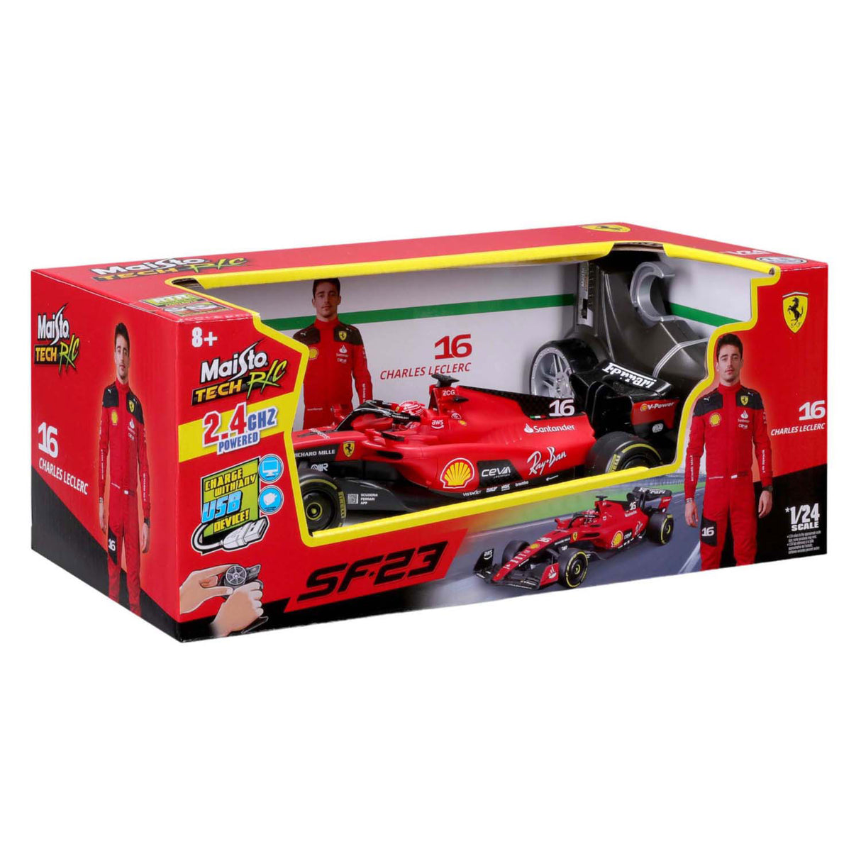 Rc bestuurbare auto maisto ferrari lecle