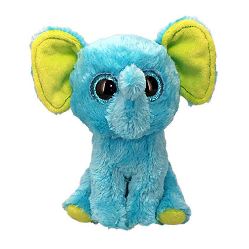 Ty beanie boo trunkles blauwe olifant, 15cm