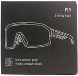 Kross fietsbril fly uv400 meekleurende lenzen - zwart frame