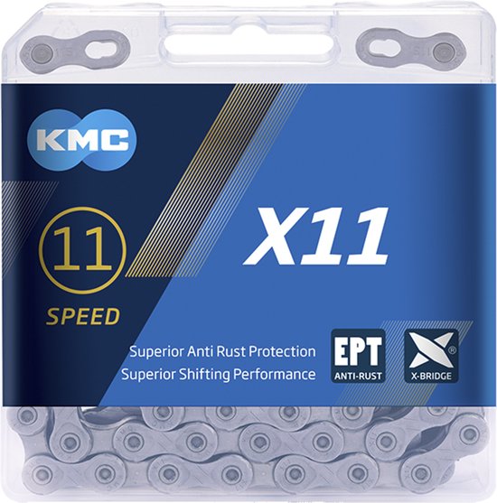 KMC X11 EPT Fietsketting - 118 schakels - Grijs
