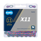 KMC X12 Aurora Blauw 126 schakels - Fietsketting met Double X-Bridge - 12-speed